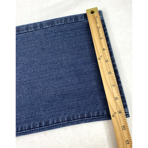 Fashion Bug Jeans Women Size 10 Average Dark Wash Denim Boot Embroidered Pockets - Picture 11 of 13